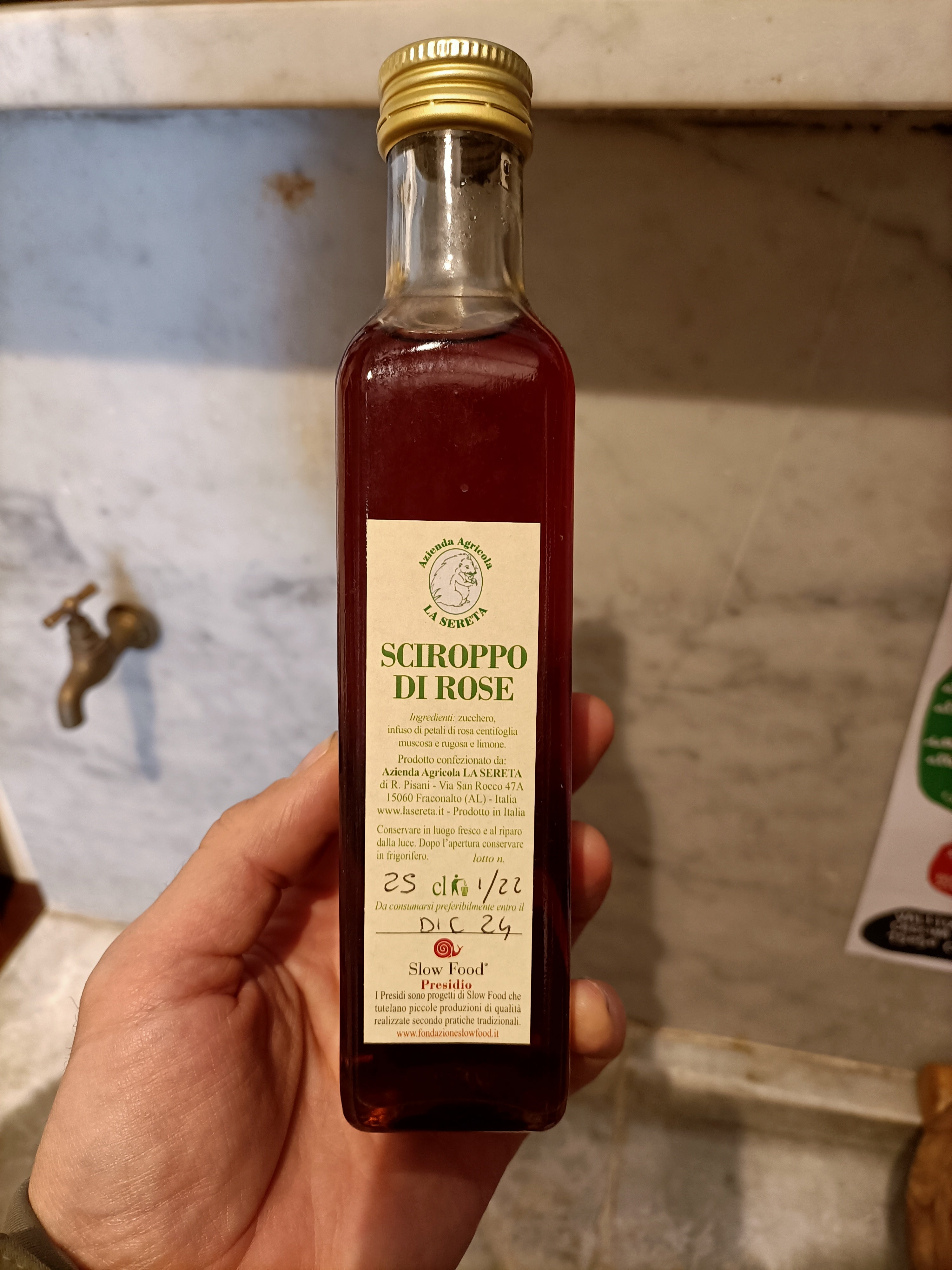 Sciroppo di rose 0,25 lt - La Sereta